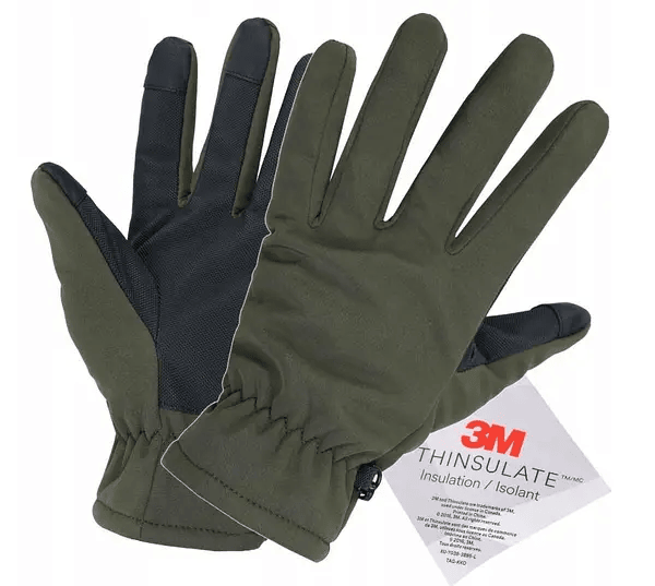 Рукавиці Mil-Tec Softshell Thinsulate Olive Фото 2